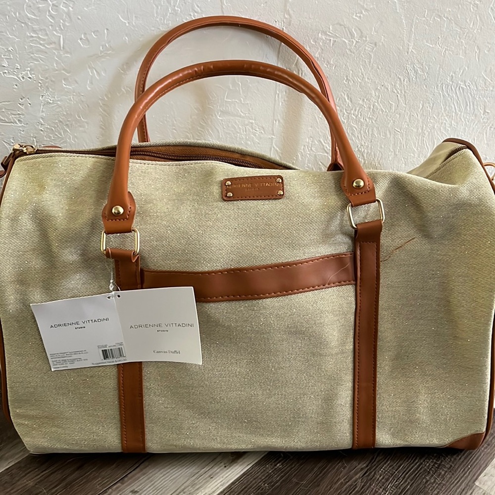 Adrienne Vittadini 20" Canvas Weekender Bag
